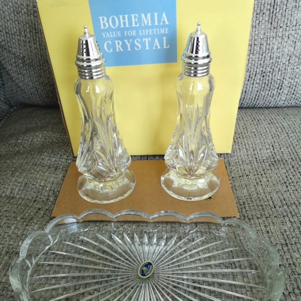 Crystal Salt and Pepper Set